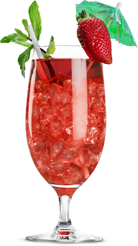 Isolated Strawberry Drink